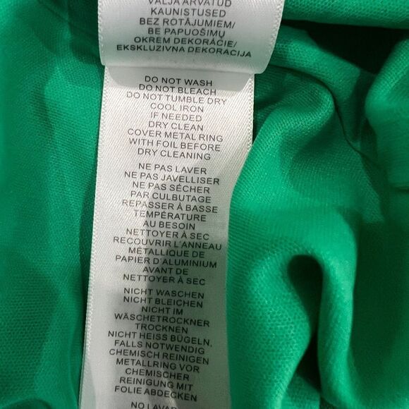 Aidan Mattox Green Cowl Neck Formal Gown Pearl Strap Crepe Sheath Dress 4 NEW - Picture 7 of 15